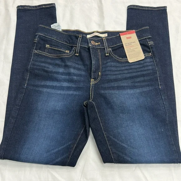 Levi's Dark Blue 311 Shaping Skinny Denim Jeans - Picture 2 of 8